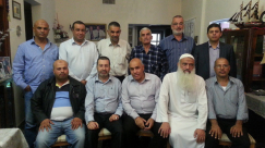 بالصور: وفد من أهالي مدينة اللد في زيارة تضامنية مع القاضي محمد رشيد زبدة